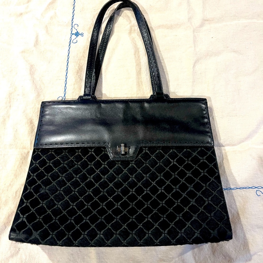 Cole Haan Leather and Horsehair Purse